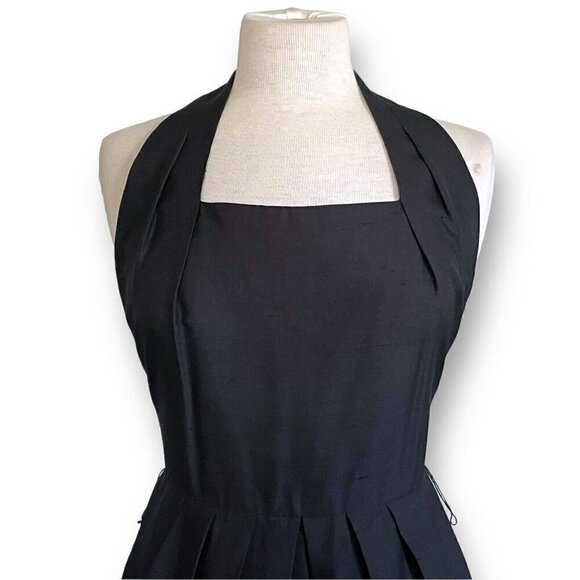 Vintage 90s Lauren Alexandra Womens Dress Sz 10P 10 Petite Black Silk Minimalist - Picture 6 of 13